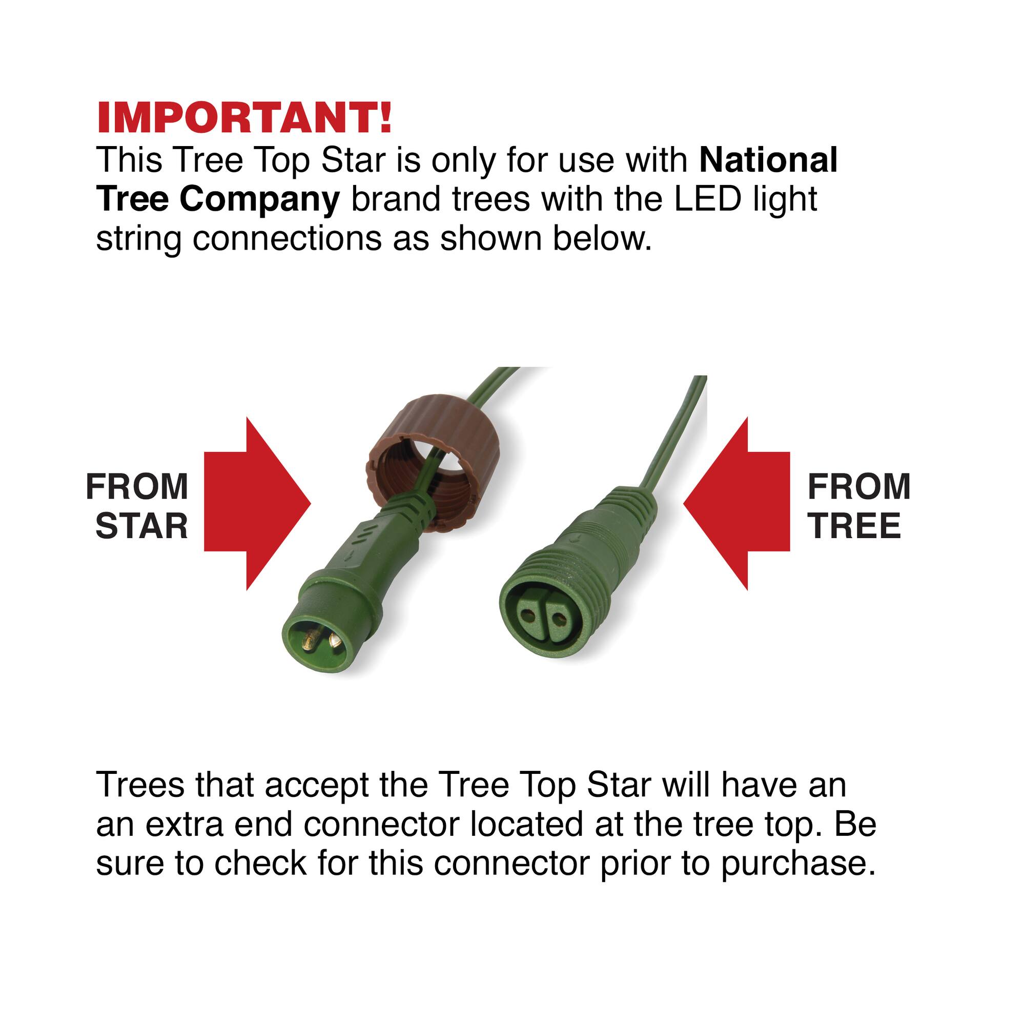 11" Bethlehem Star Tree Topper With Warm White LED Bulbs